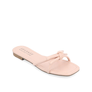 SOMA SLIDE SANDALS IN FAUX LEATHER