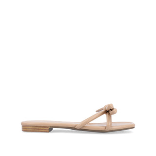 SOMA SLIDE SANDALS IN FAUX LEATHER