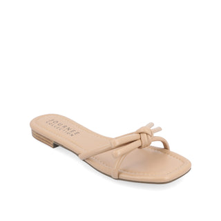 SOMA SLIDE SANDALS IN FAUX LEATHER