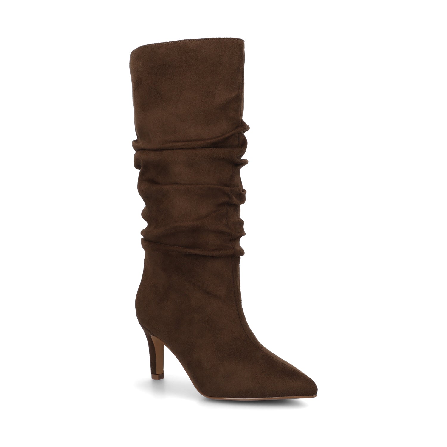 SONNET SLOUCHY BOOTS IN WIDE CALF - Chocolate