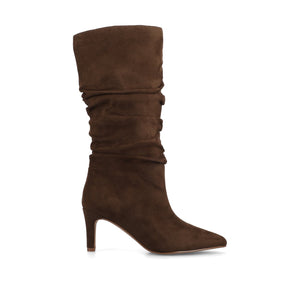 SONNET SLOUCHY BOOTS IN EXTRA WIDE CALF - Chocolate