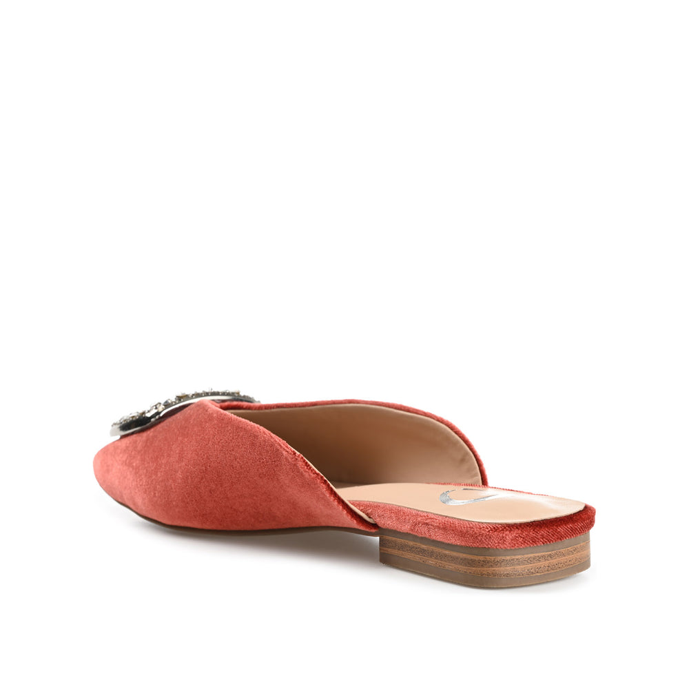 SONNIA DRESSY MULE FLATS IN VELVET