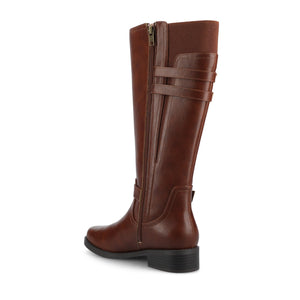 SONNY KNEE HIGH BOOT IN EXTRA WIDE CALF - Cognac