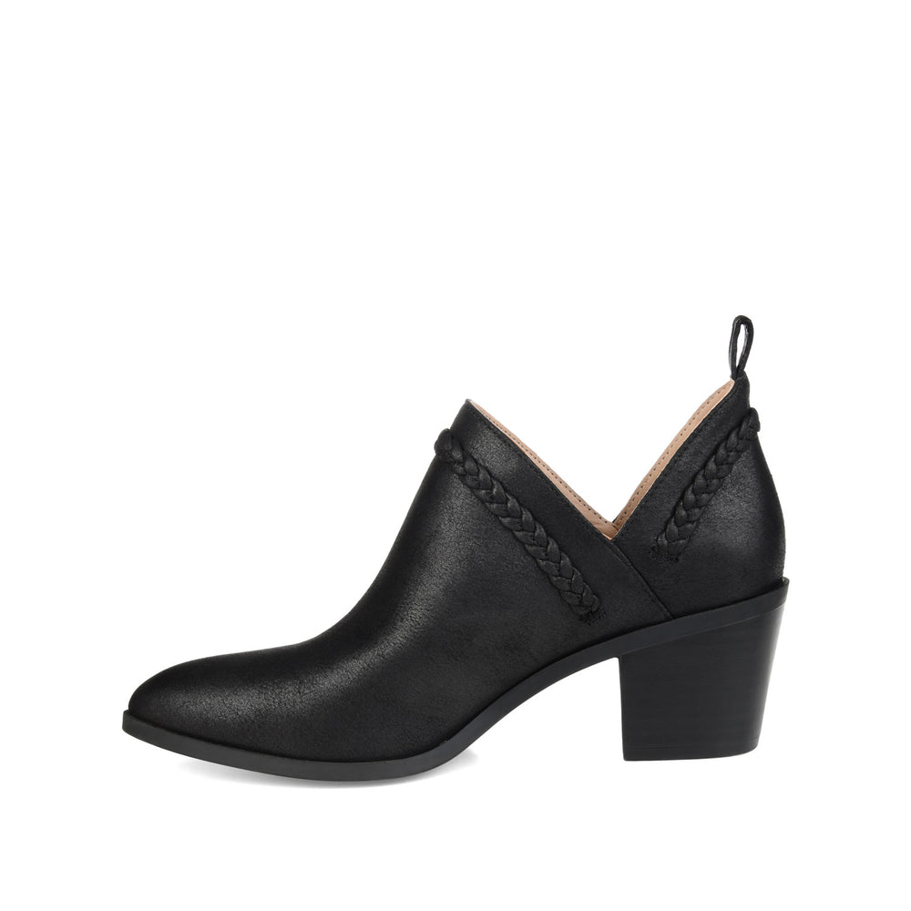 SOPHIE BLOCK HEELED BOOTIES IN FAUX LEATHER