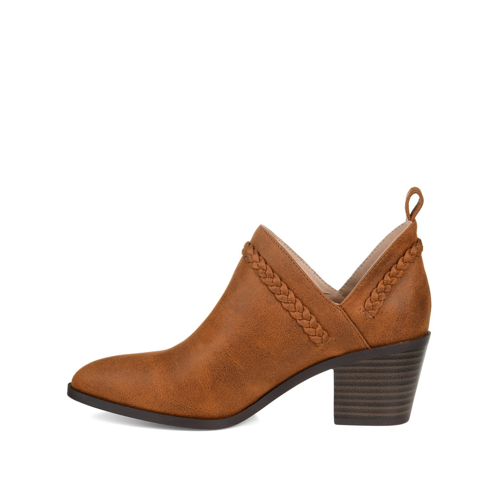 SOPHIE BLOCK HEELED BOOTIES IN FAUX LEATHER