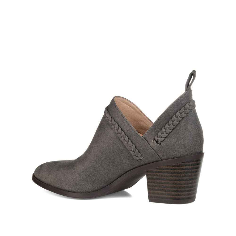 SOPHIE BLOCK HEELED BOOTIES IN FAUX LEATHER