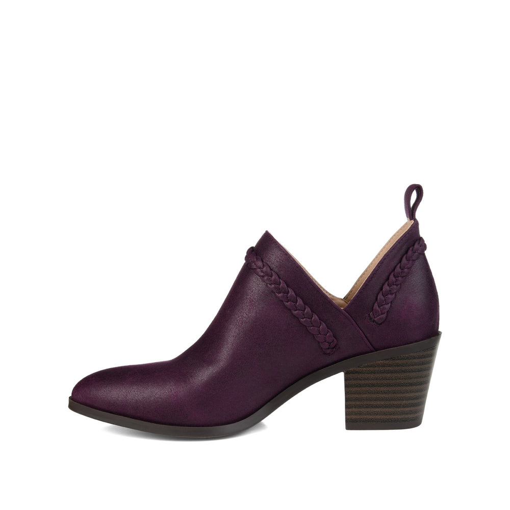 SOPHIE BLOCK HEELED BOOTIES IN FAUX LEATHER