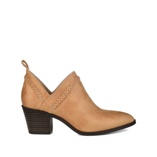 SOPHIE BLOCK HEELED BOOTIES IN FAUX LEATHER