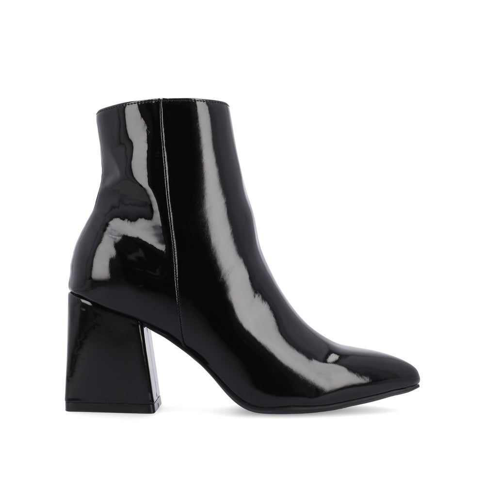 SORREN BLOCK-HEELED BOOTIES IN PATENT