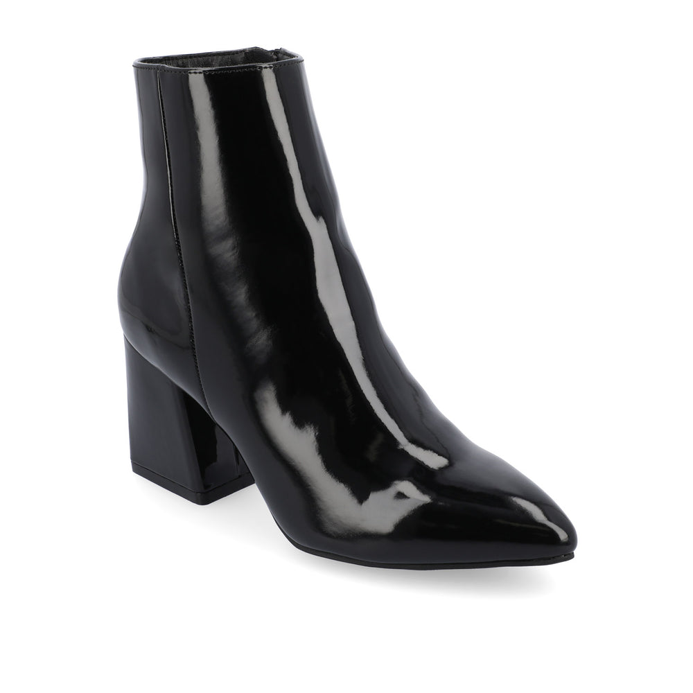 SORREN BLOCK-HEELED BOOTIES IN PATENT