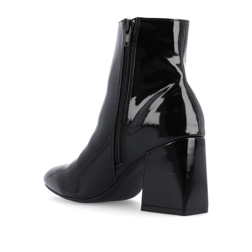 SORREN BLOCK-HEELED BOOTIES IN PATENT