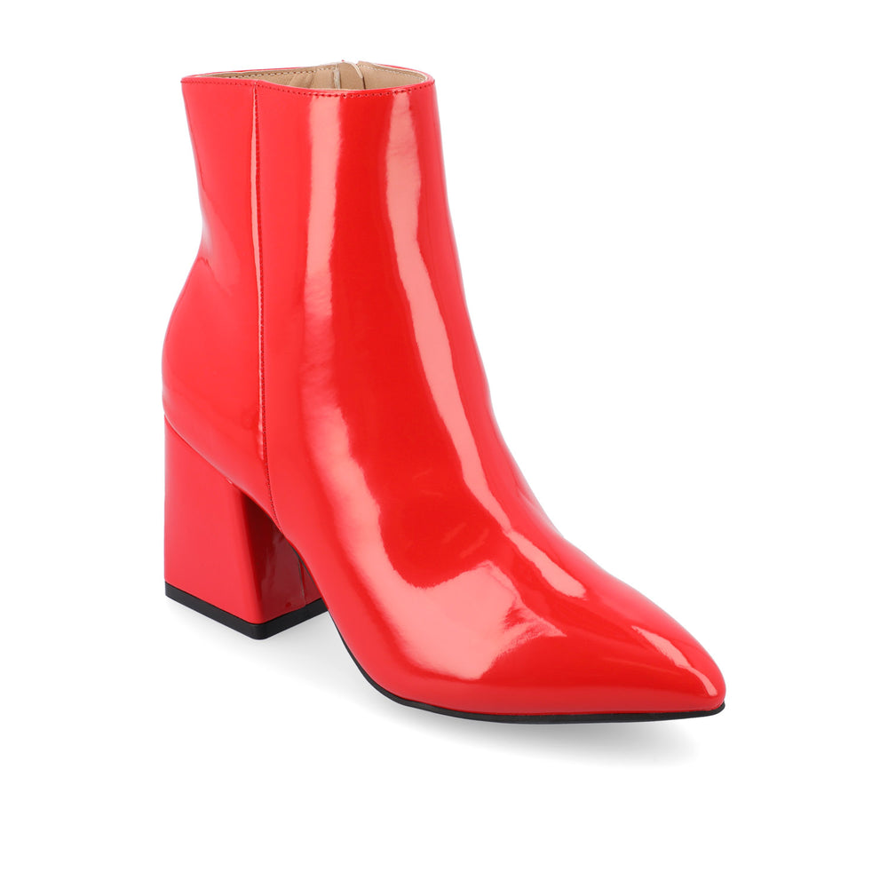 SORREN BLOCK-HEELED BOOTIES IN PATENT