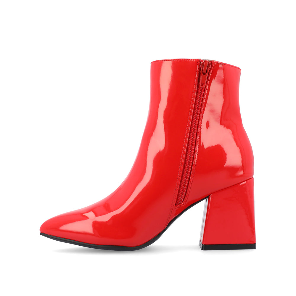 SORREN BLOCK-HEELED BOOTIES IN PATENT