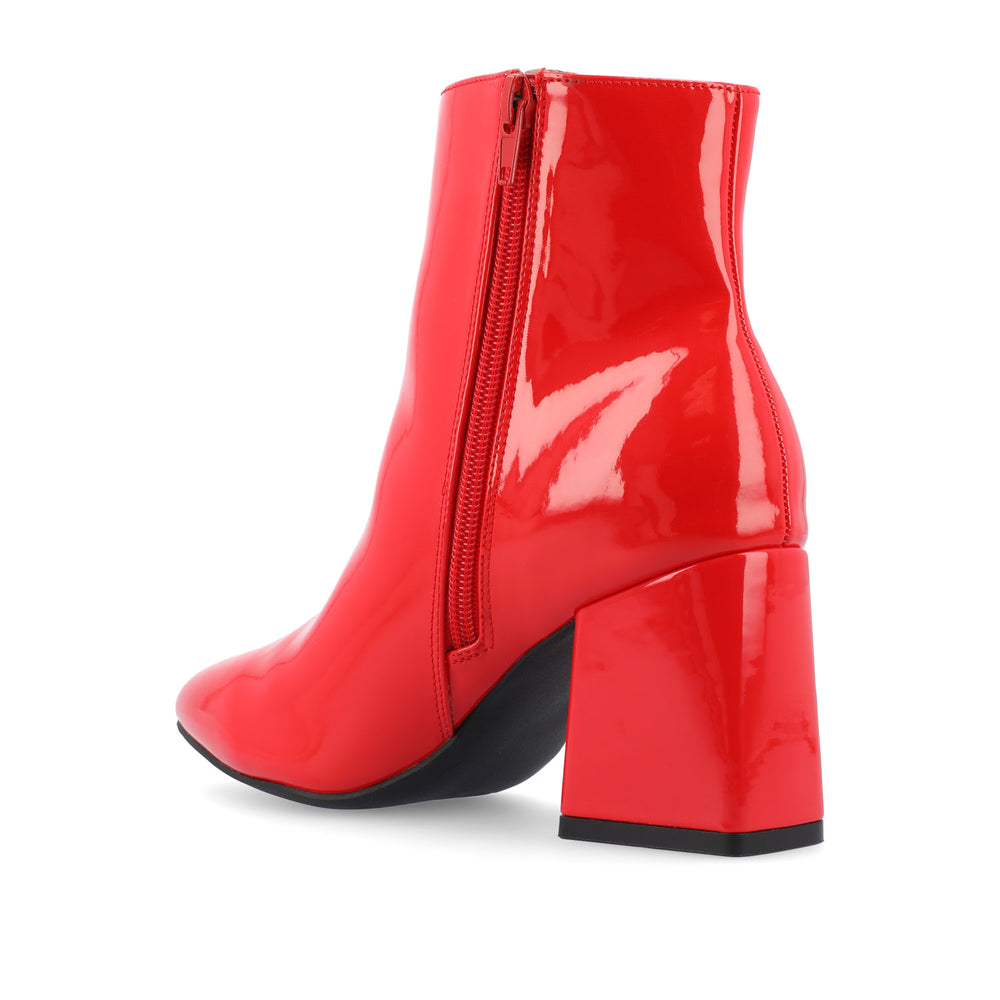 SORREN BLOCK-HEELED BOOTIES IN PATENT