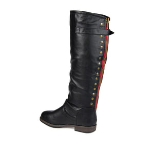 SPOKANE RIDING BOOTS IN VEGAN LEATHER - Black