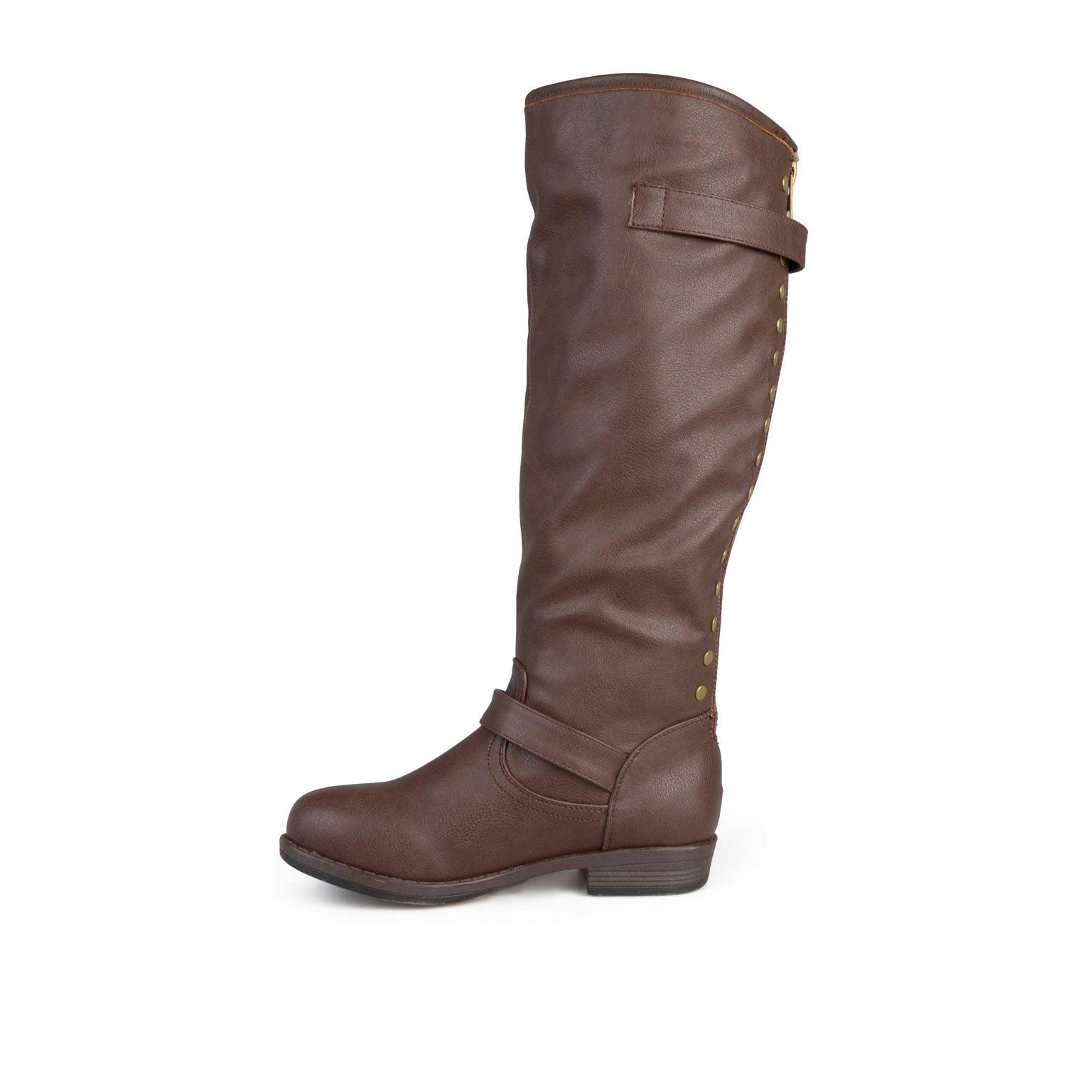 SPOKANE RIDING BOOTS IN VEGAN LEATHER - Brown