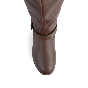 SPOKANE RIDING BOOTS IN WIDE CALF - Brown