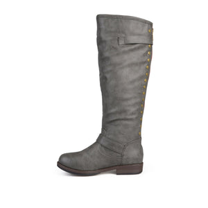 SPOKANE RIDING BOOTS IN X-WIDE CALF - Dark Grey