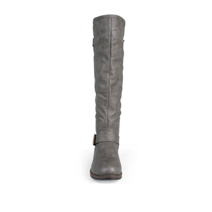 SPOKANE RIDING BOOTS IN WIDE CALF - Dark Grey