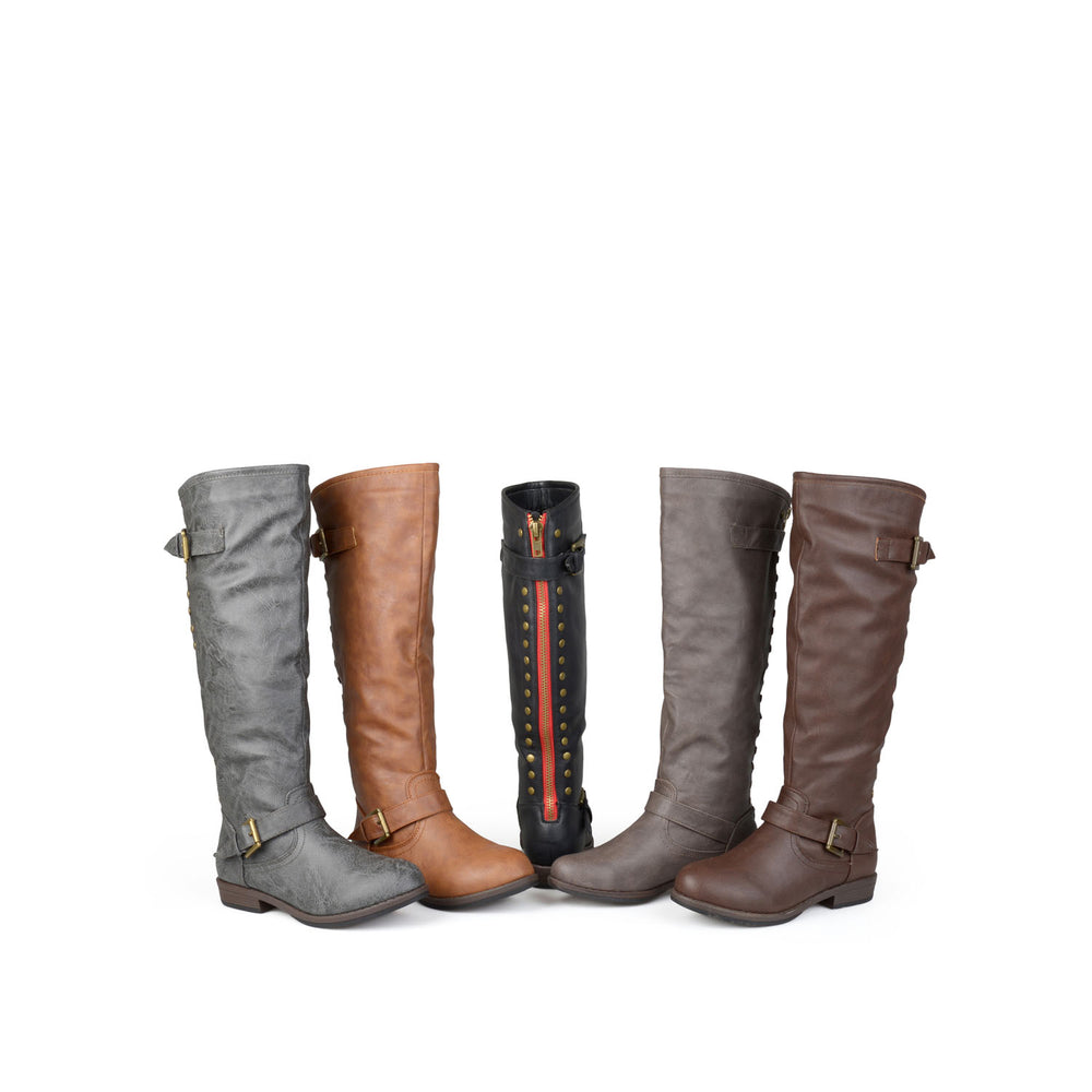 SPOKANE RIDING BOOTS IN FAUX LEATHER