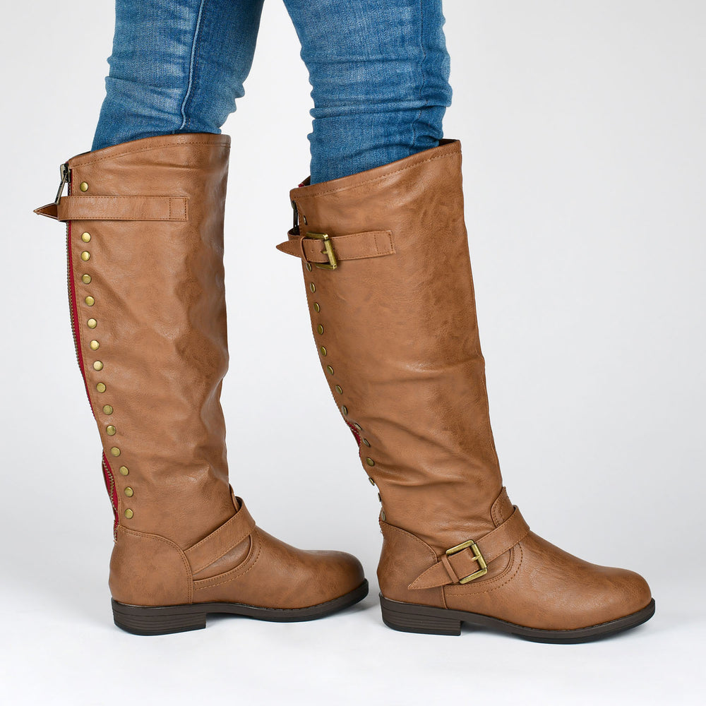 SPOKANE RIDING BOOTS IN FAUX LEATHER