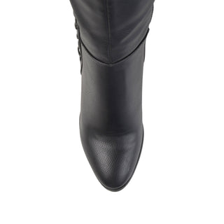 SPRITZ THIGH-HIGH BOOTS IN FAUX LEATHER