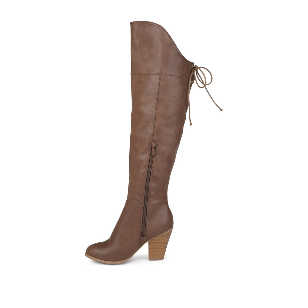 SPRITZ THIGH-HIGH BOOTS IN FAUX LEATHER