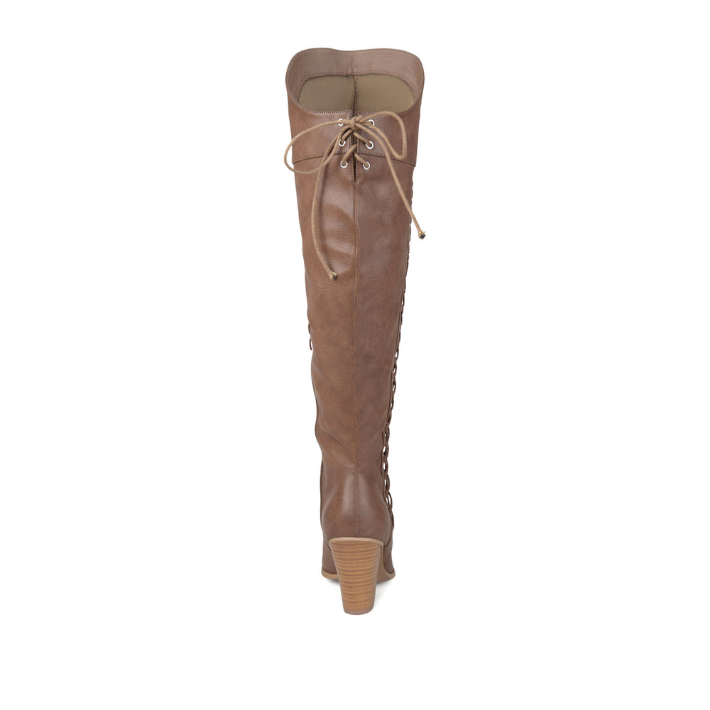 SPRITZ THIGH-HIGH BOOTS IN FAUX LEATHER