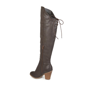 SPRITZ THIGH-HIGH BOOTS IN FAUX LEATHER