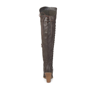 SPRITZ FAUX LEATHER BOOTS IN WIDE CALF