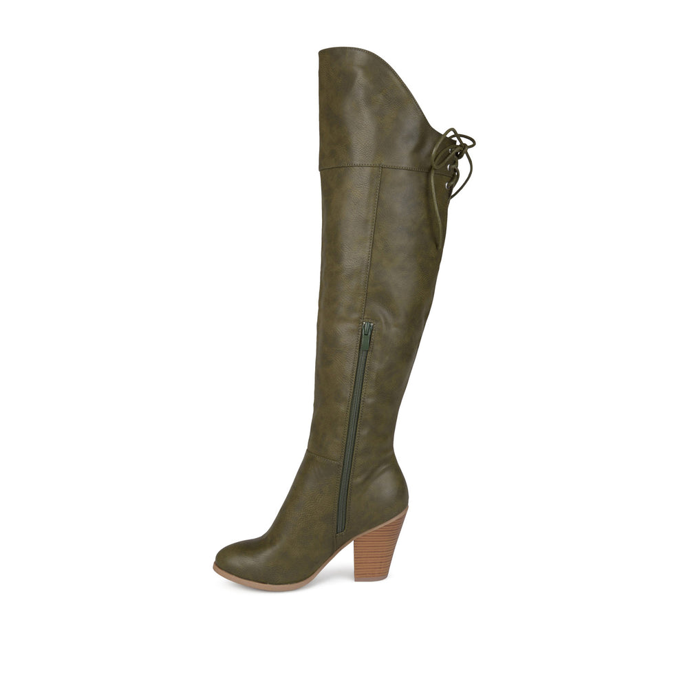 SPRITZ THIGH-HIGH BOOTS IN FAUX LEATHER