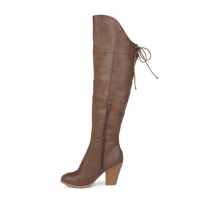 SPRITZ FAUX LEATHER BOOTS IN WIDE CALF