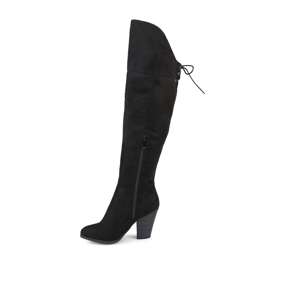 SPRITZ FAUX LEATHER BOOTS IN WIDE CALF