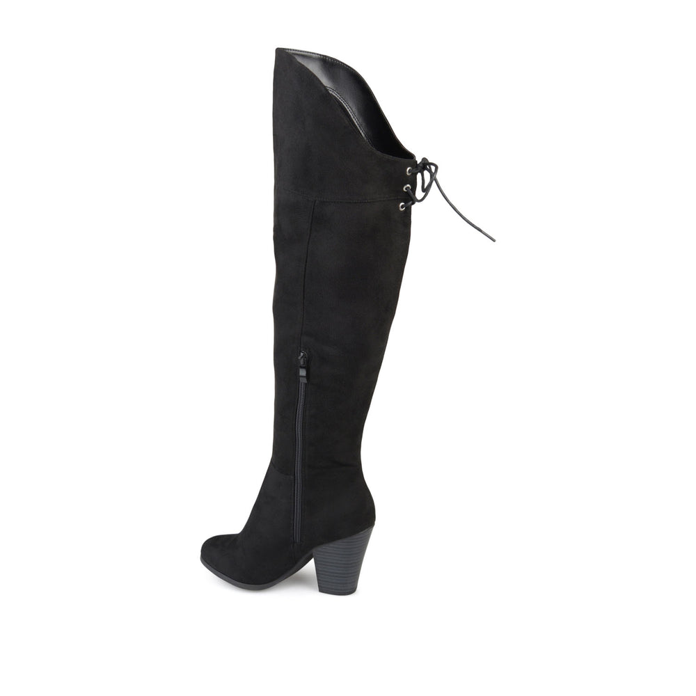 SPRITZ THIGH-HIGH BOOTS IN FAUX SUEDE