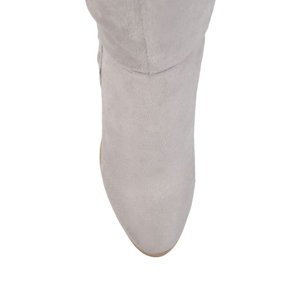 SPRITZ THIGH-HIGH BOOTS IN FAUX SUEDE