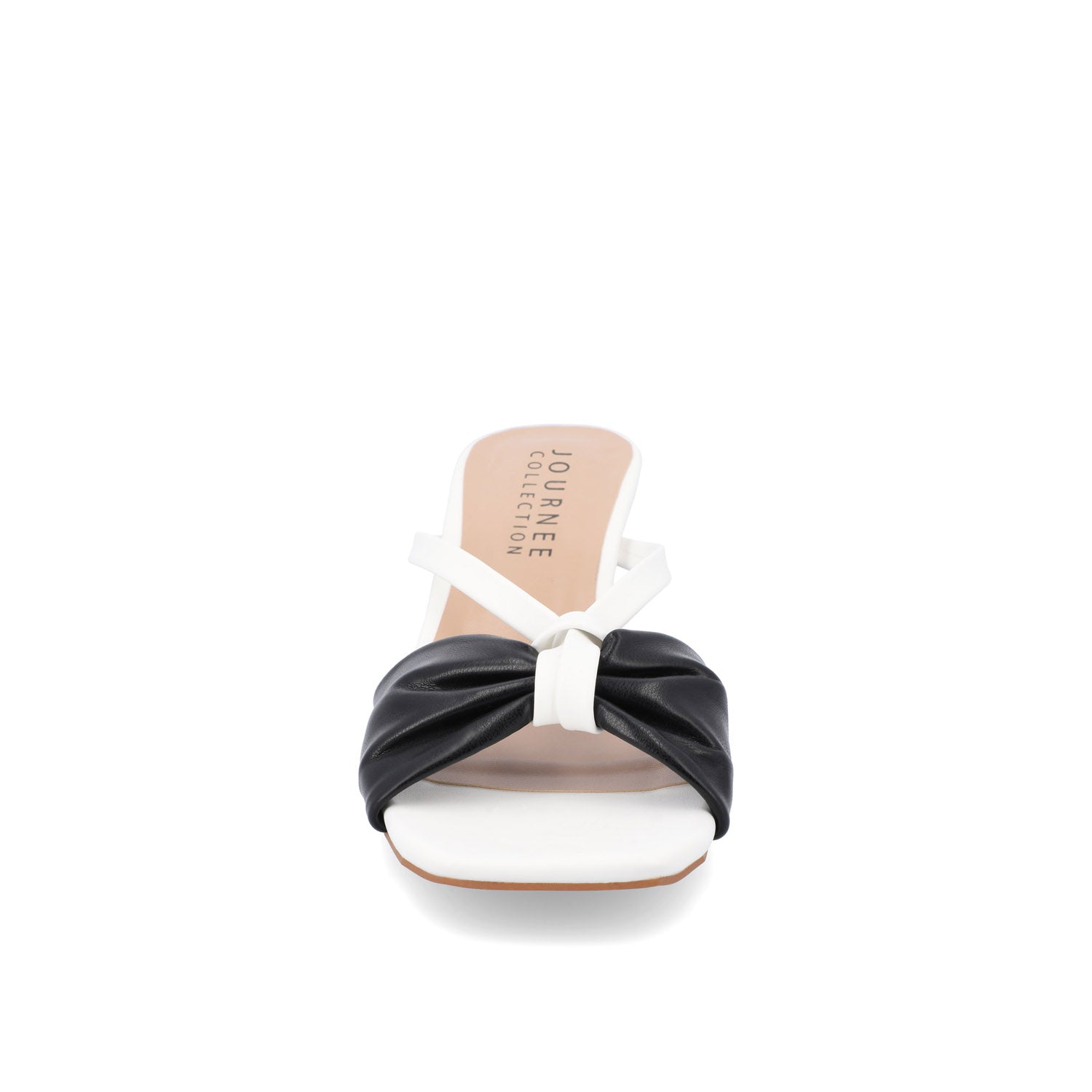 STARLING VEGAN LEATHER KITTEN HEELS IN WIDE - Black