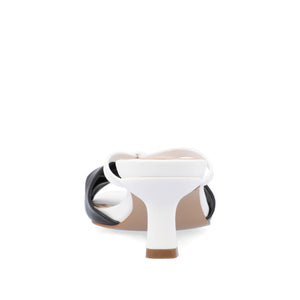 STARLING VEGAN LEATHER KITTEN HEELS IN WIDE - Black