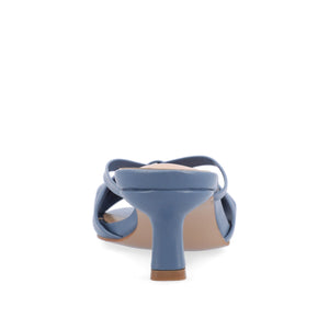 STARLING KITTEN HEELS IN VEGAN LEATHER - Blue