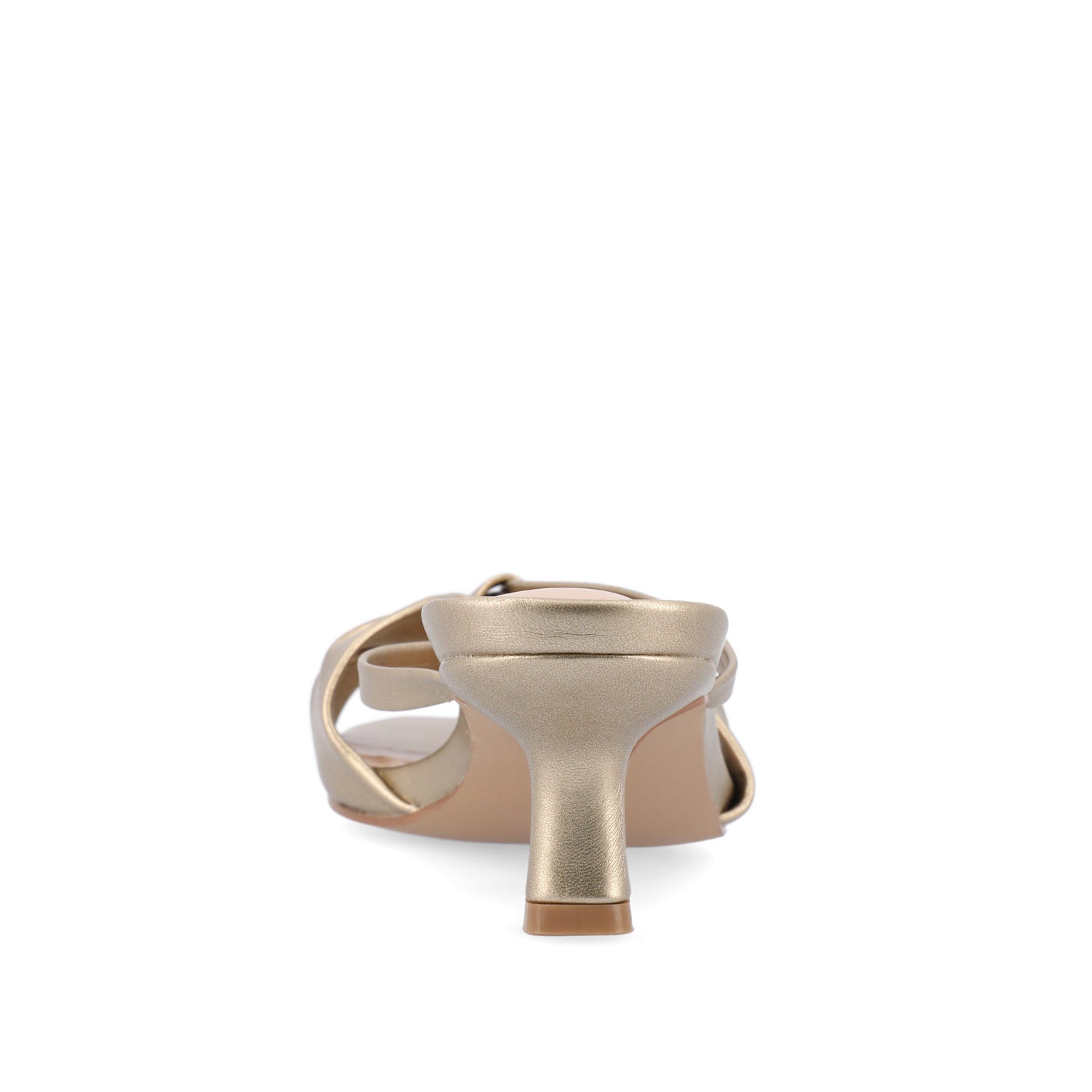 STARLING STATEMENT KITTEN HEELS IN WIDE - Gold PU