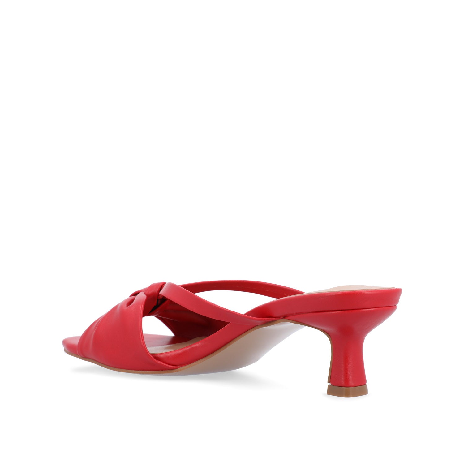 STARLING SLIP ON KITTEN HEELS IN STATEMENT - Red