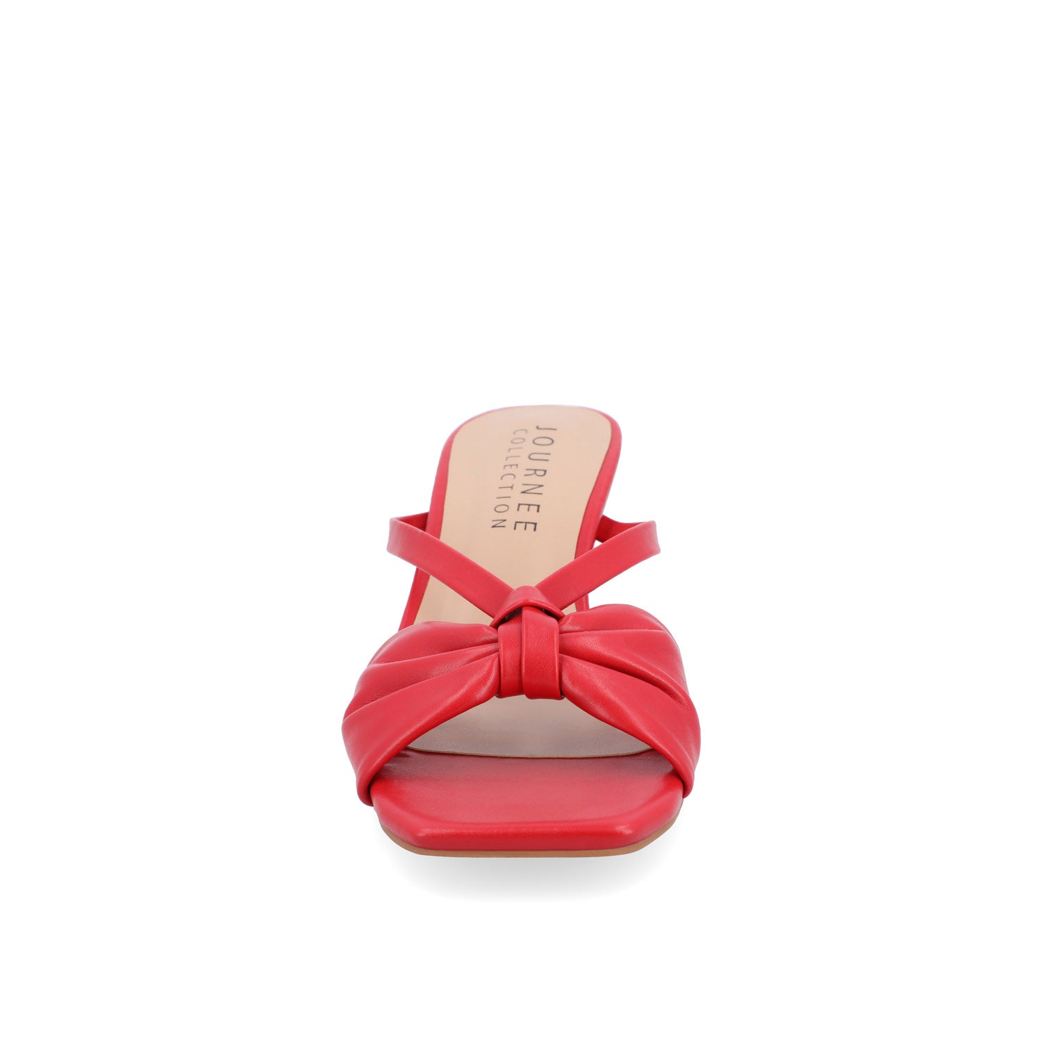 STARLING SLIP ON KITTEN HEELS IN STATEMENT - Red