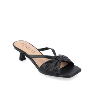 STARLING KITTEN HEELS IN VEGAN LEATHER - Solid Black