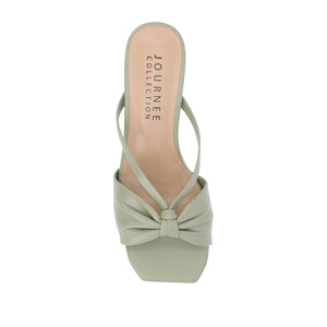 STARLING KITTEN HEELS IN VEGAN LEATHER - Sage