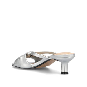STARLING STATEMENT KITTEN HEELS IN WIDE - Silver