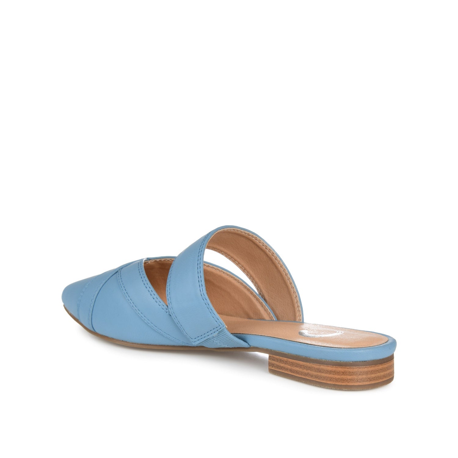 STASI MULE FLATS IN VEGAN LEATHER - Blue