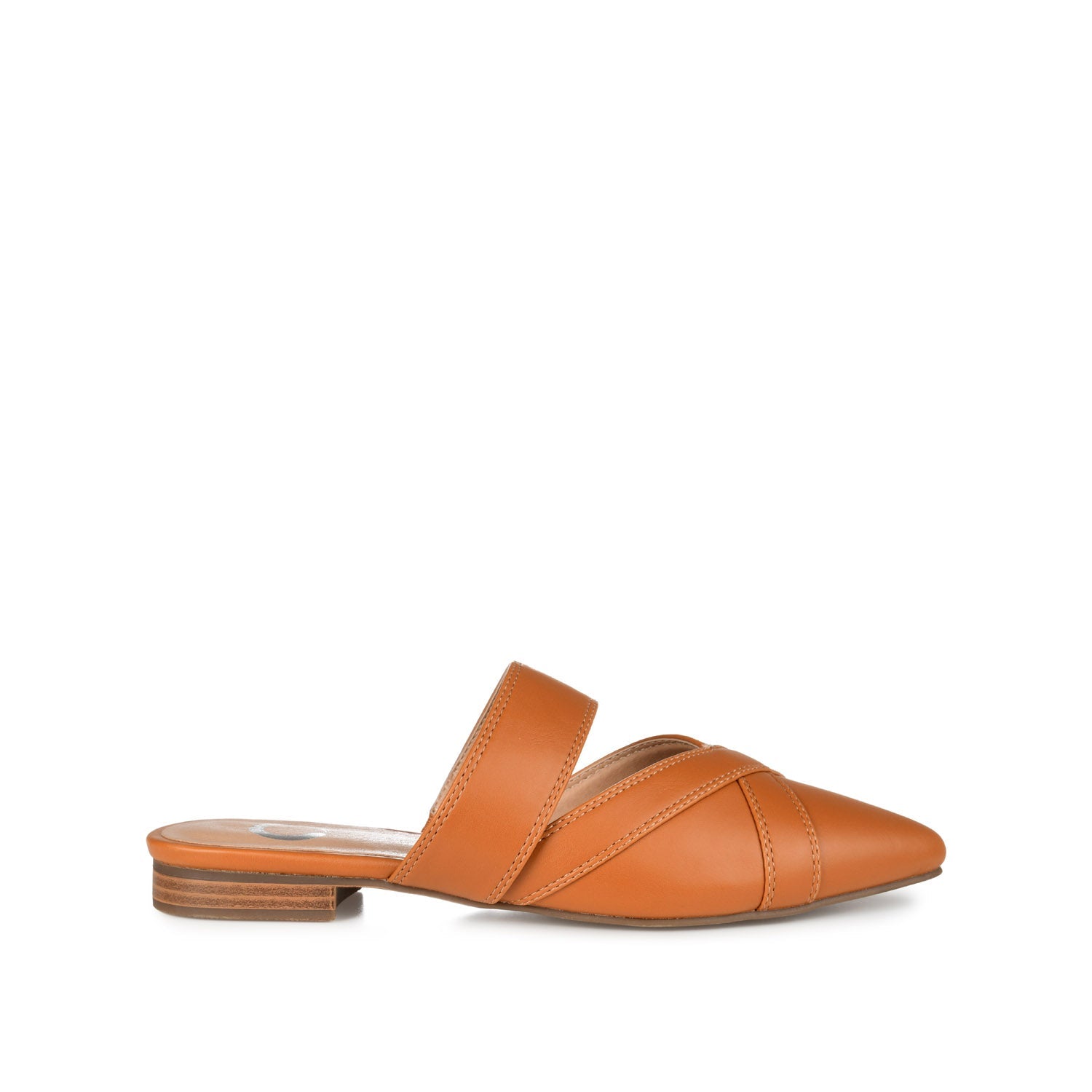 STASI MULE FLATS IN VEGAN LEATHER - Brown