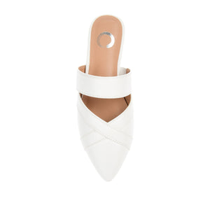 STASI MULE FLATS IN NARROW - White