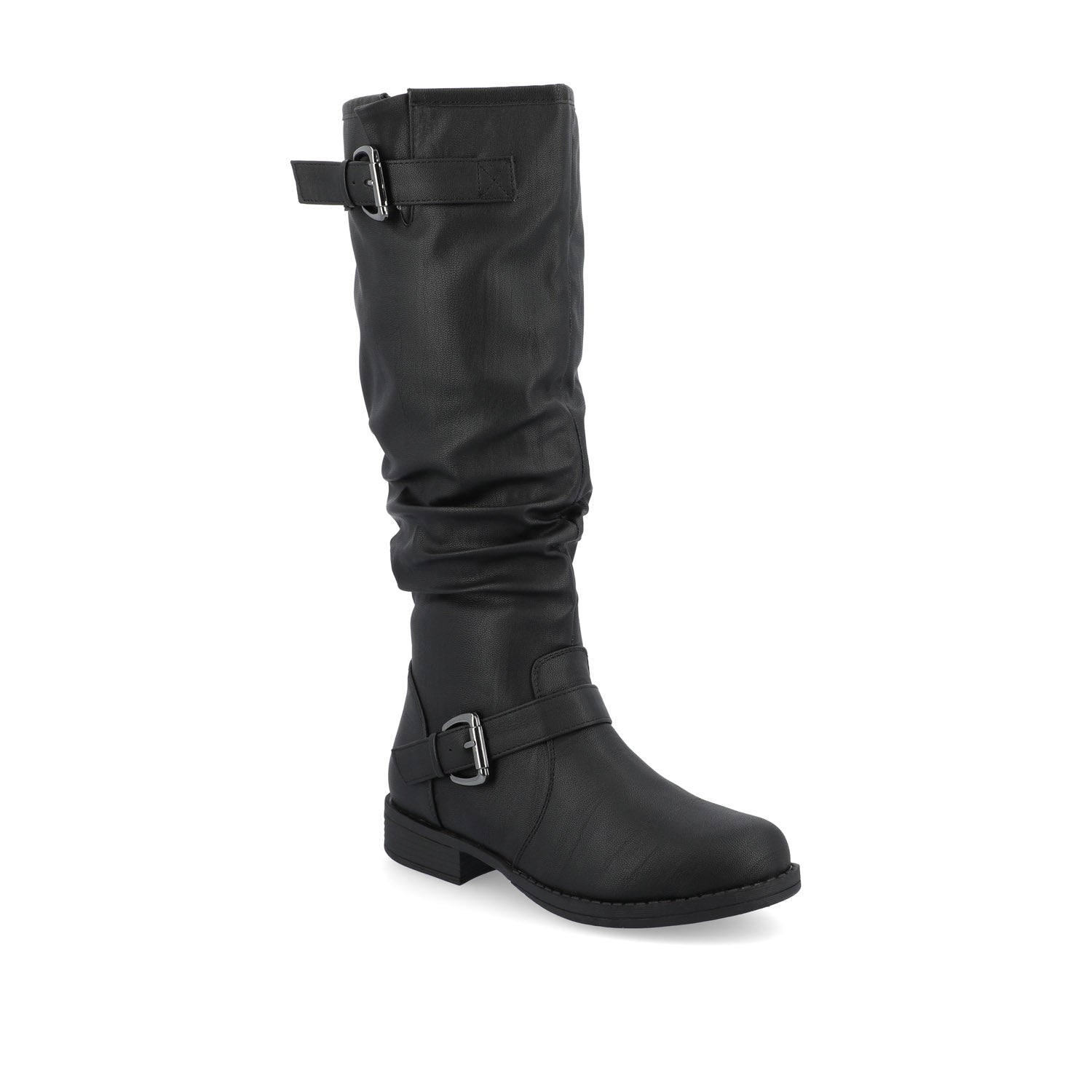 STORMY RIDING BOOTS IN VEGAN LEATHER - Black