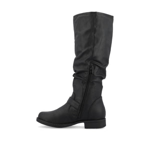 STORMY RIDING BOOTS IN WIDE CALF - Black