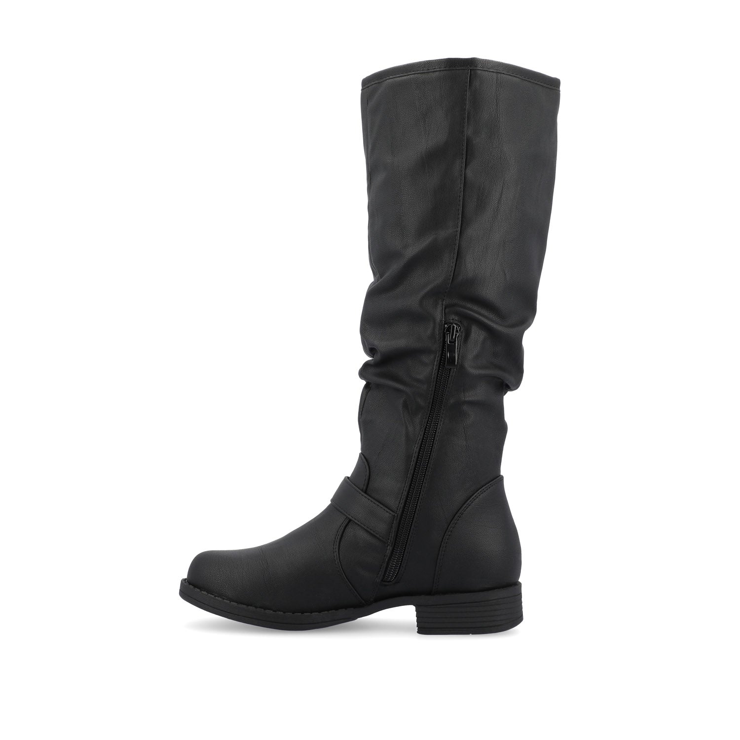 STORMY RIDING BOOTS IN VEGAN LEATHER - Black